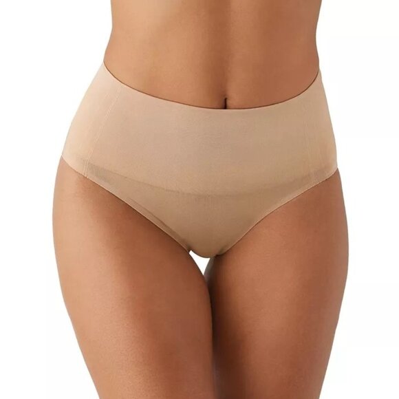 NWT Wacoal Smooth Series Shaping Hi-Cut Brief Panty Sz L Tan Seamless - Picture 1 of 6